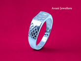 Silver Gents Plain Ring