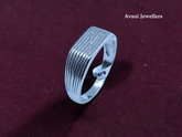 Silver Gents Plain Ring