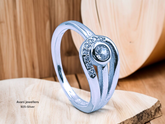 Silver Ladies Fancy Ring