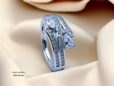 Silver Ladies Fancy Ring