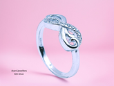 Silver Ladies Fancy Ring
