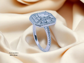 Silver Ladies Fancy Ring