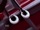 Silver Antique Plain Earrings