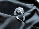 Silver Ladies Plain Ring