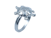 Silver Tortoise Plain Ring