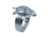Silver Tortoise Plain Ring
