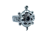Silver Tortoise Plain Ring