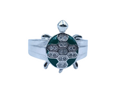 Silver Tortoise Fancy Ring