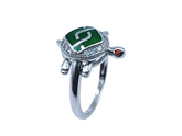 Silver Tortoise Fancy Ring