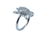 Silver Tortoise Fancy Ring
