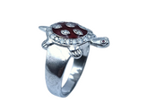 Silver Tortoise Fancy Ring