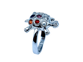 Silver Tortoise Fancy Ring