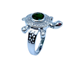 Silver Tortoise Fancy Ring