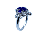 Silver Tortoise Fancy Ring