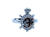 Silver Tortoise Fancy Ring