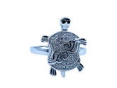 Silver Tortoise Fancy Ring