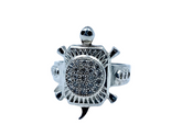 Silver Tortoise Fancy Ring