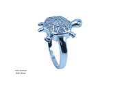 Silver Tortoise Fancy Ring