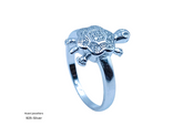 Silver Tortoise Fancy Ring