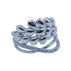 Silver Ladies Cocktail Ring