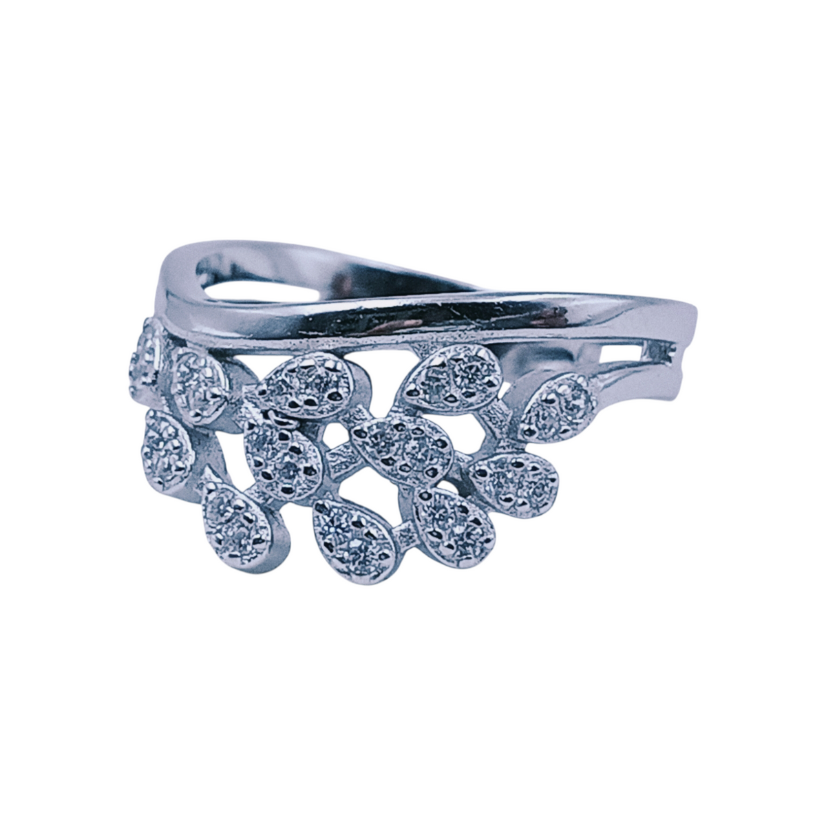 Silver Ladies Cocktail Ring