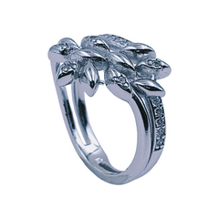 Silver Ladies Cocktail Ring