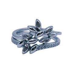 Silver Ladies Cocktail Ring