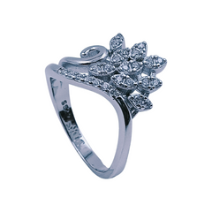 Silver Ladies Cocktail Ring