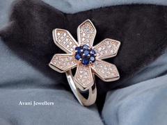 Silver Ladies Cocktail Ring