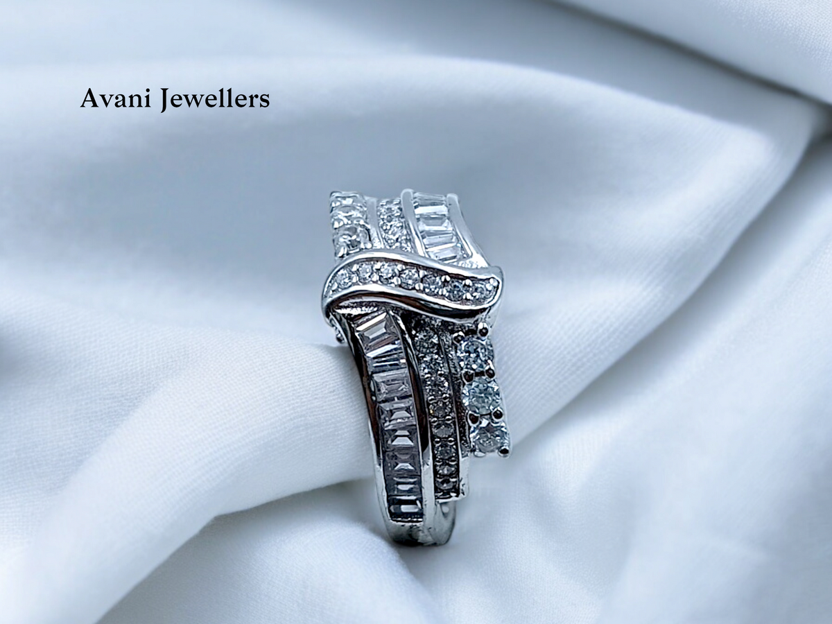 Silver Ladies Fancy Ring