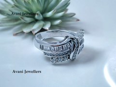 Silver Ladies Fancy Ring