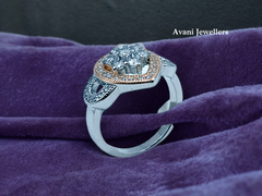 Silver Ladies Fancy Ring