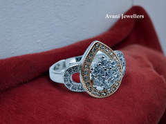 Silver Ladies Fancy Ring