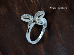 Silver Ladies Fancy Ring