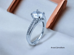 Silver Ladies Fancy Ring