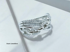 Silver Ladies Fancy Ring