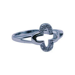 Silver Ladies Fancy Ring