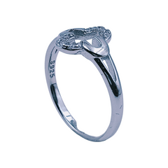 Silver Ladies Fancy Ring