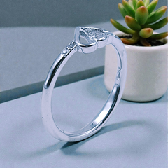 Silver Ladies Fancy Ring