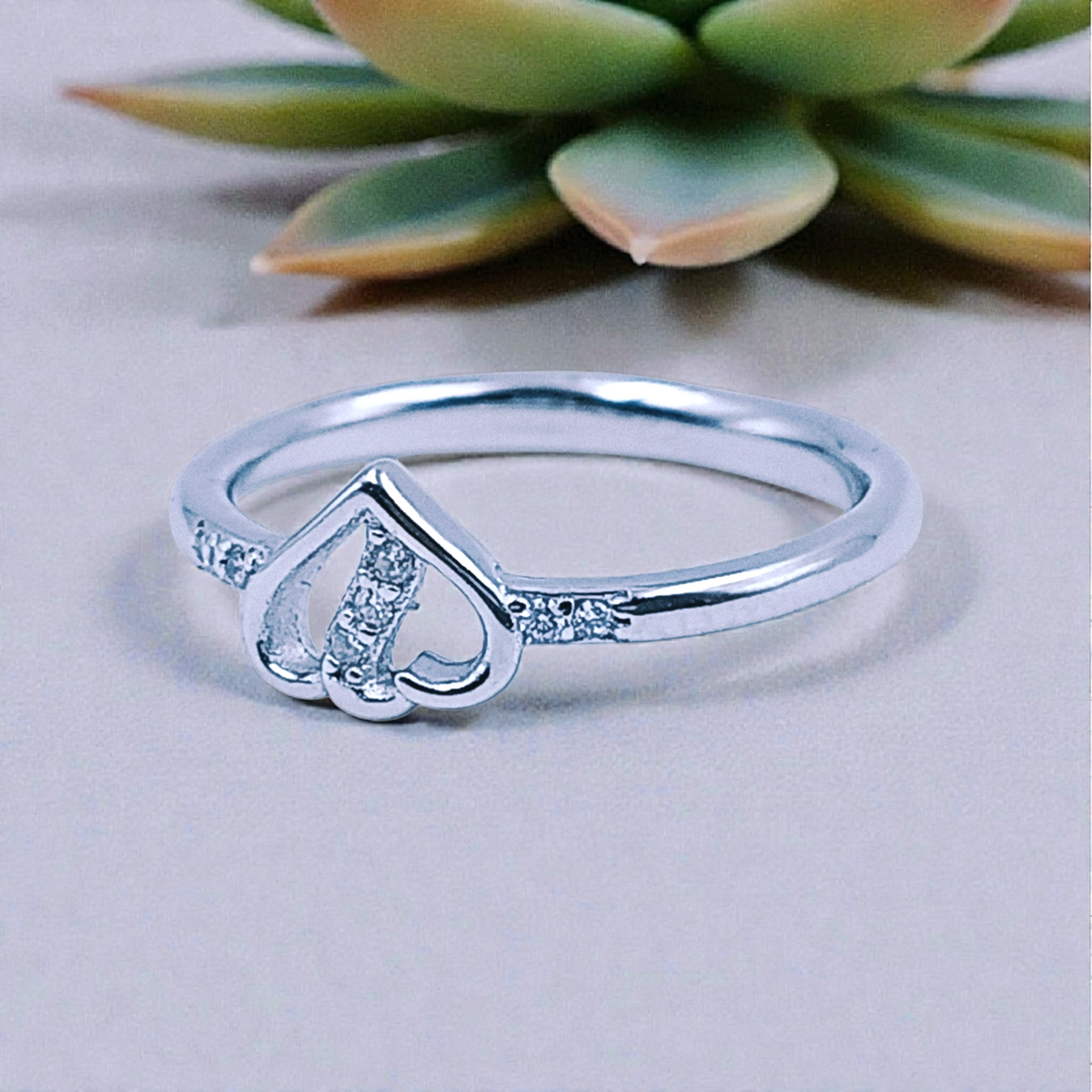 Silver Ladies Fancy Ring