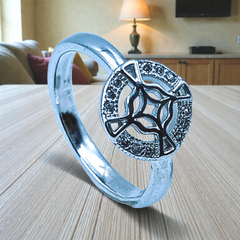 Silver Ladies Fancy Ring