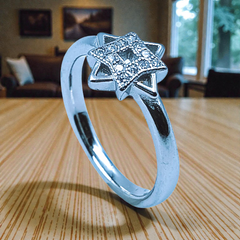 Silver Ladies Fancy Ring