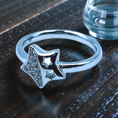 Silver Ladies Fancy Ring