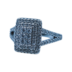 Silver Ladies Fancy Ring