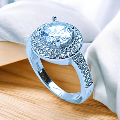 Silver Ladies Fancy Ring