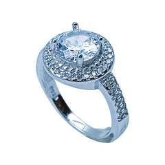 Silver Ladies Fancy Ring