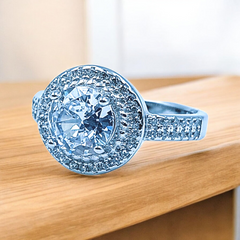 Silver Ladies Fancy Ring