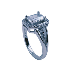 Silver Ladies Fancy Ring