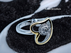 Silver Ladies Fancy Ring