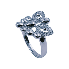 Silver Ladies Fancy Ring